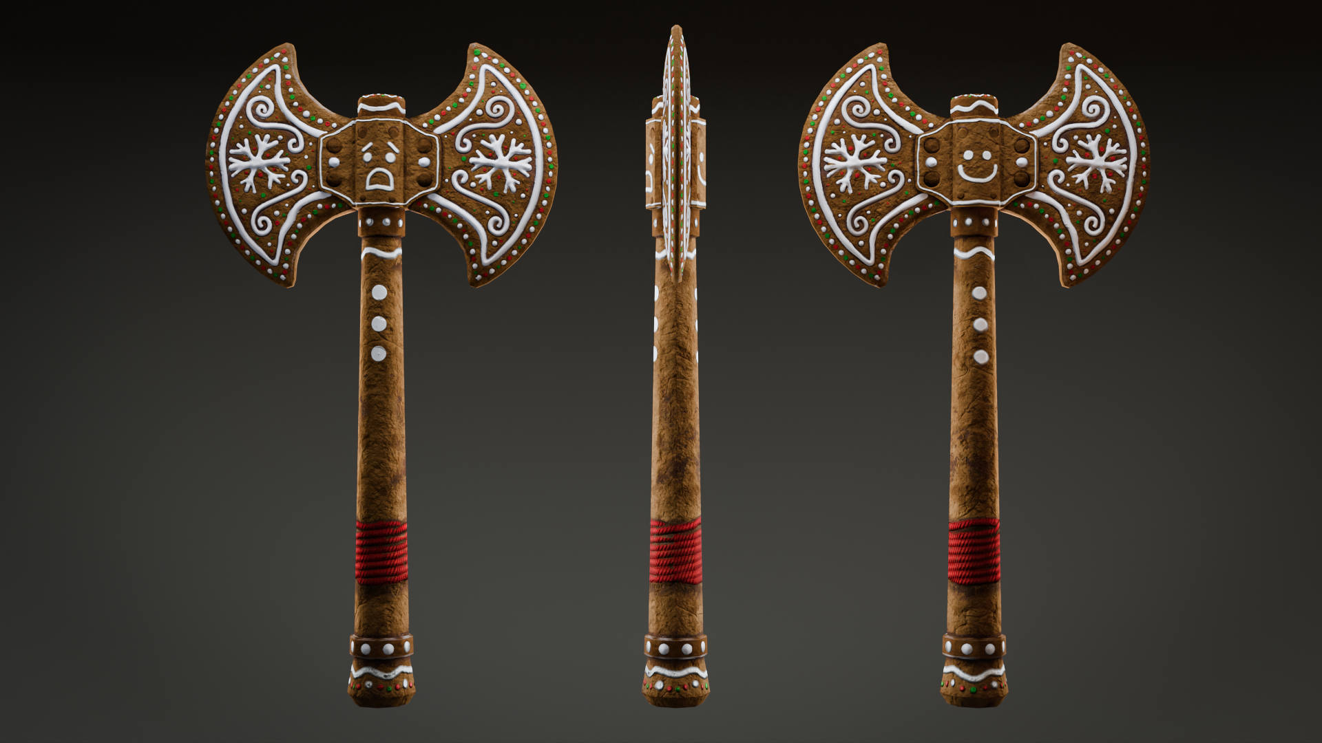 Gingerbread Axe Render Preview