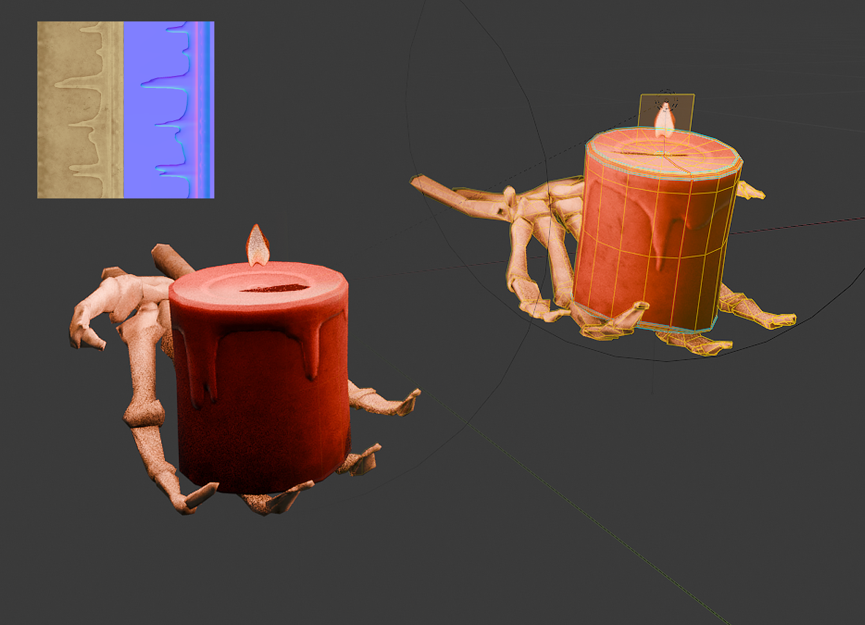 Skeleton Hand Wall Candles