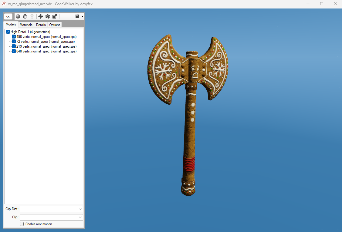 Gingerbread Axe in Codewalker